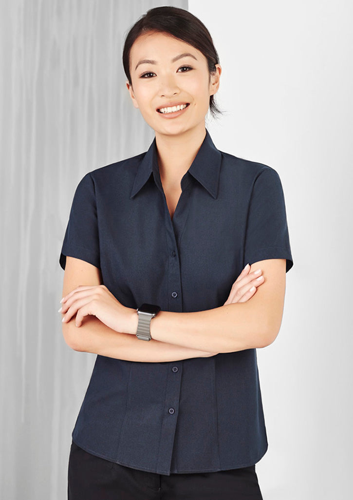 LB3601-Ladies Plain Oasis Short Sleeve Shirt
