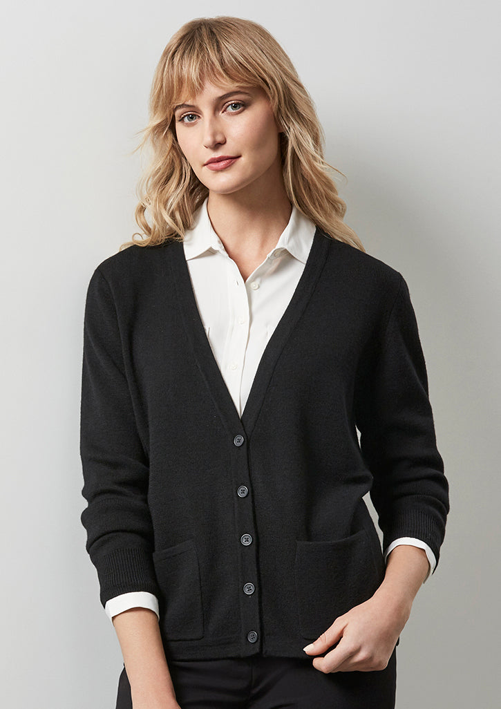 LC8008-Ladies Woolmix Cardigan