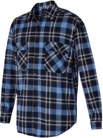 RM123FOF-Open Front Flannelette Shirt