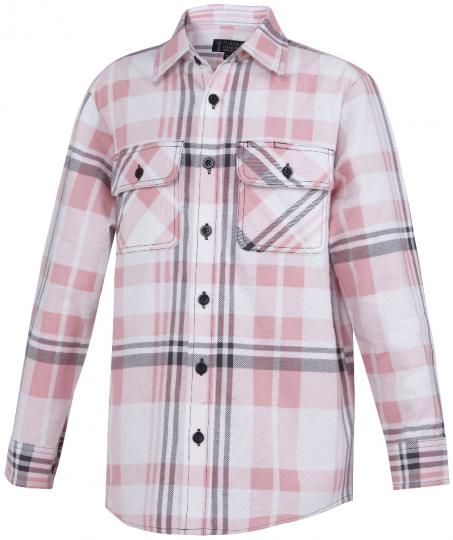 RM123KOF-Open Front Kids Flannelette Shirt