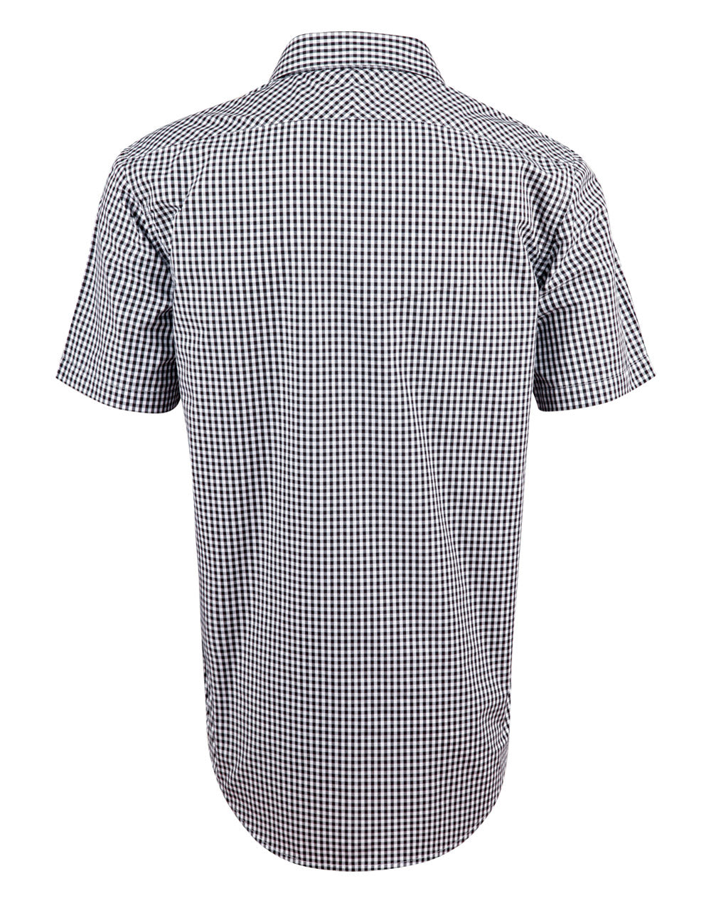 M7300S Men's Gingham Check Short Sleeve Shirt