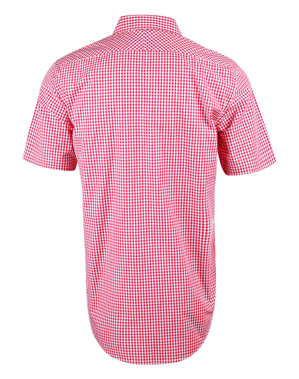 M7300S Men's Gingham Check Short Sleeve Shirt