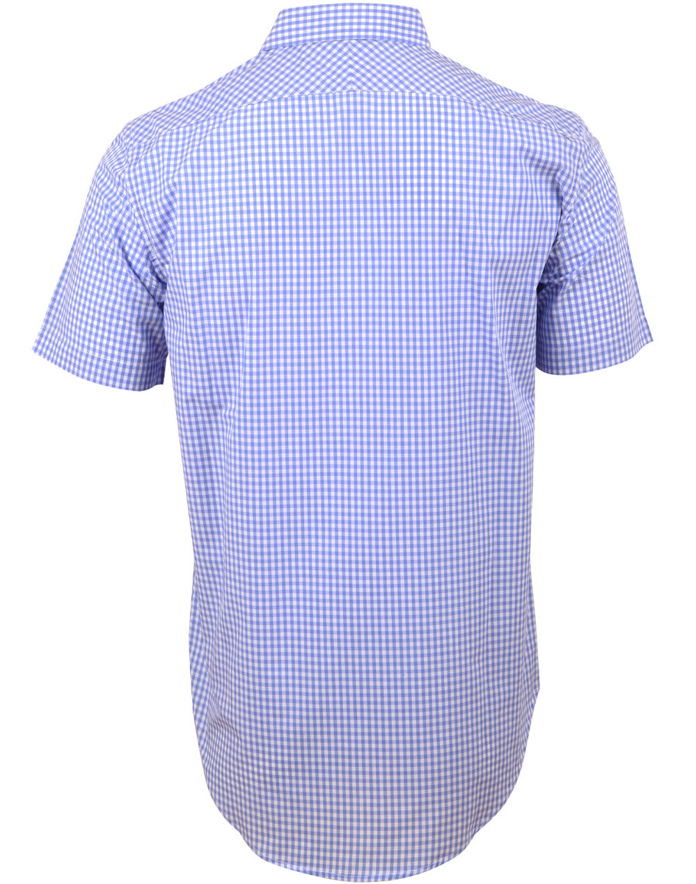 M7300S Men's Gingham Check Short Sleeve Shirt