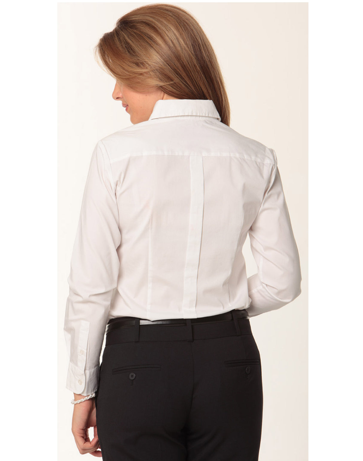 M8192 Women's Stretch Tuck Front Long Sleeve Shirt