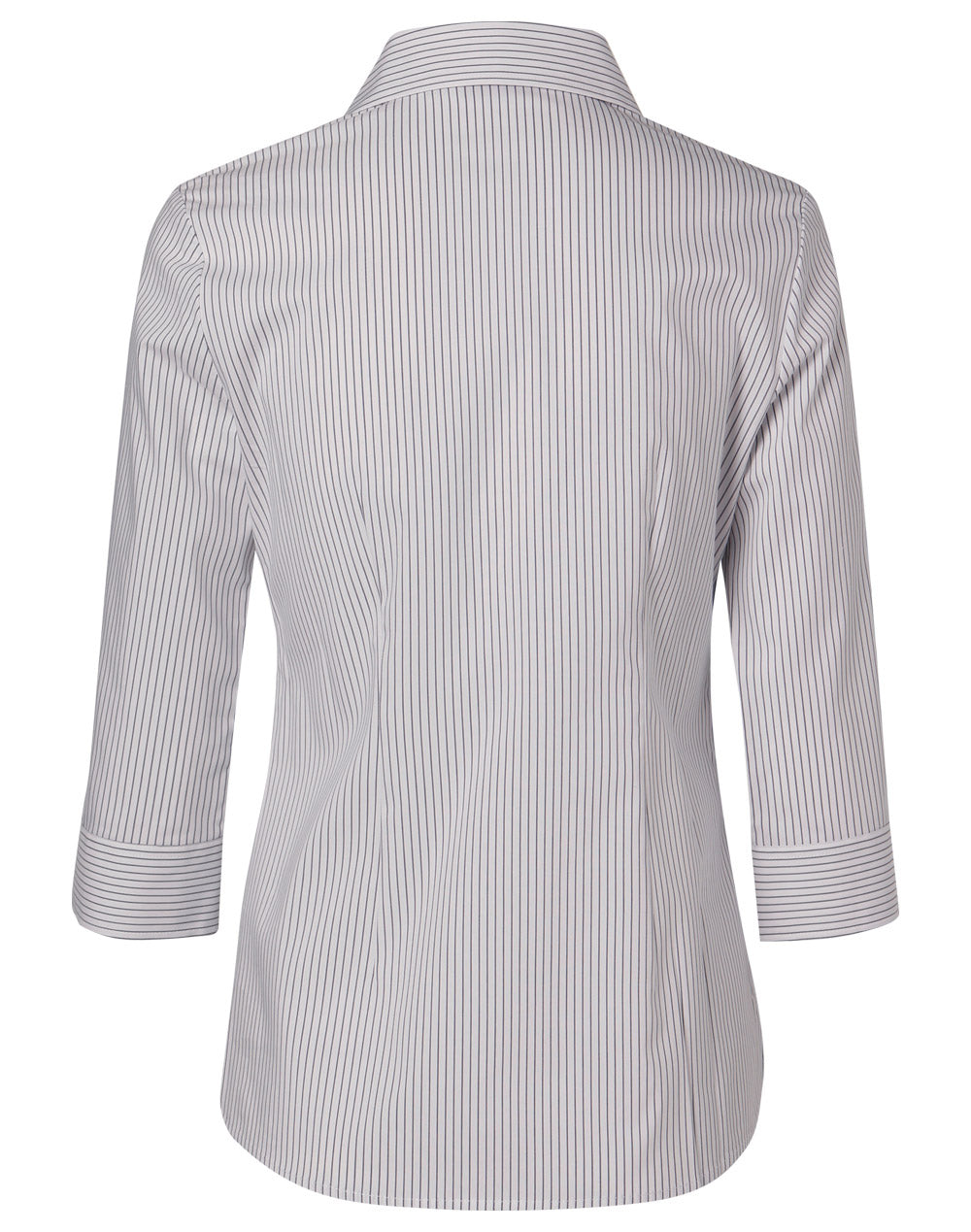 M8200Q Women's Ticking Stripe 3/4 Sleeve Shirt