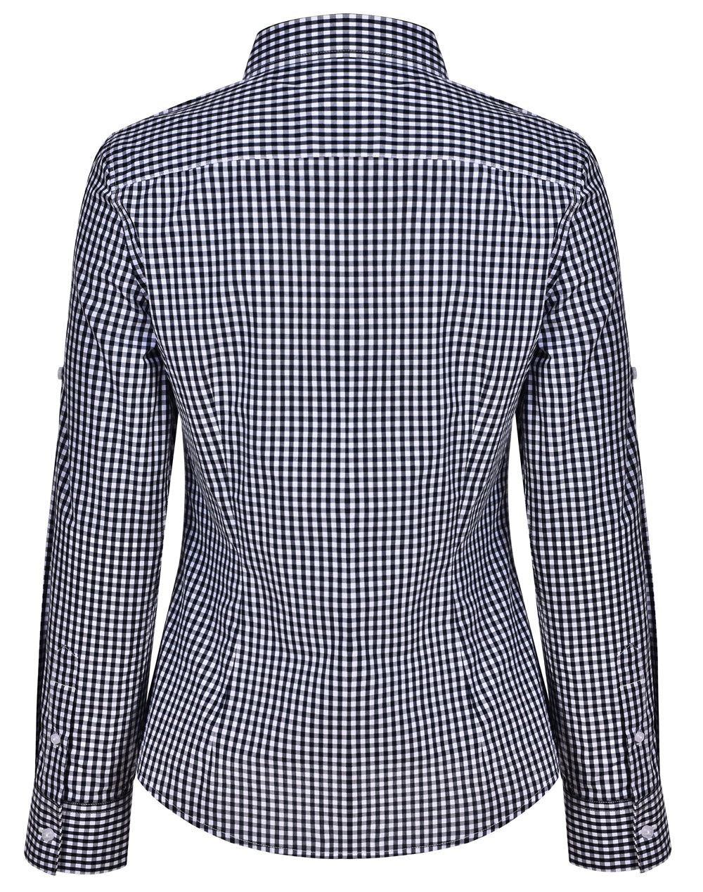 M8300L Ladies' Gingham Check Long Sleeve Shirt