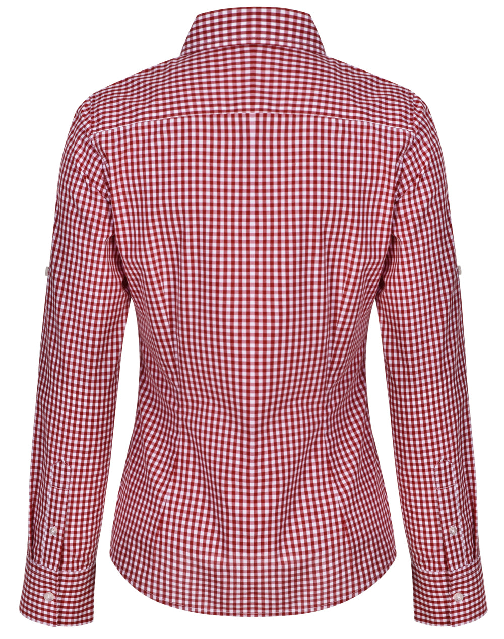 M8300L Ladies' Gingham Check Long Sleeve Shirt