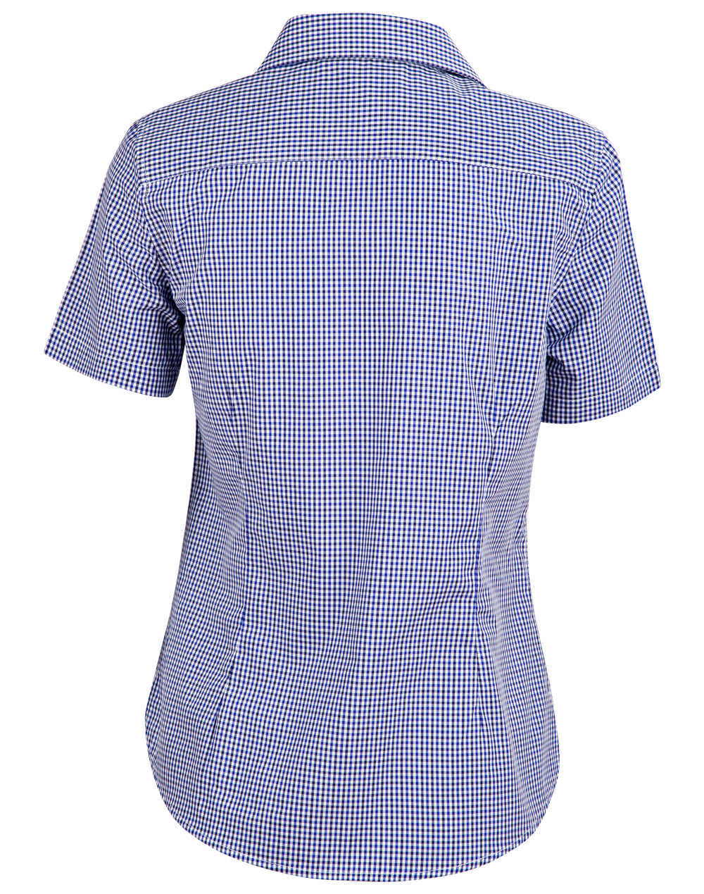 M8320S Ladies' Multi-Tone Check Short Sleeve Shirt