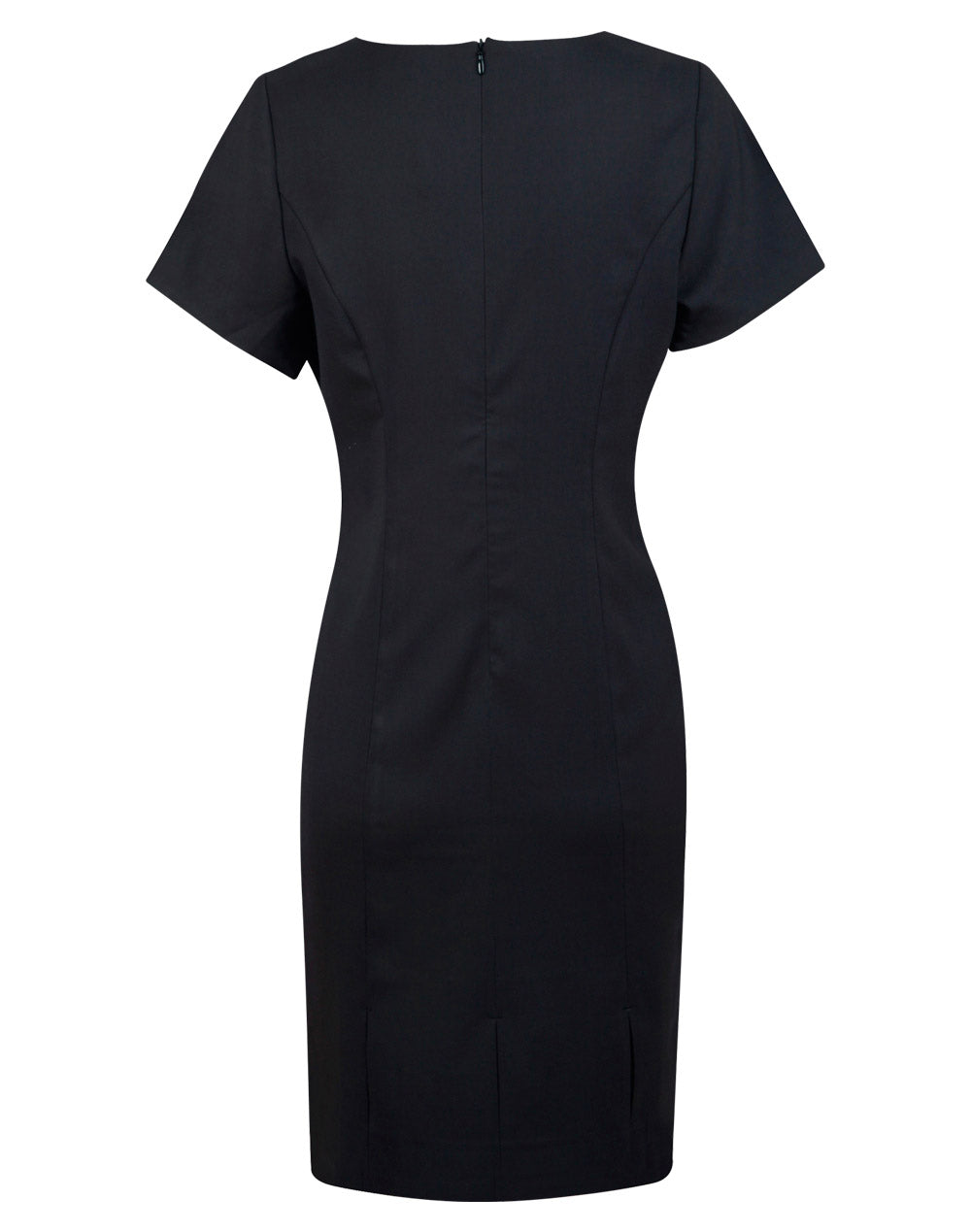 M9282 Ladies' Poly/Viscose Stretch, Short Sleeve Dress
