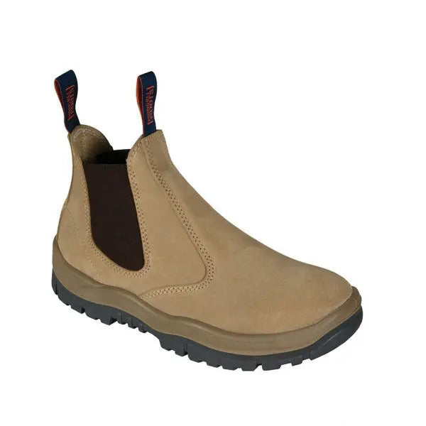 916040-Suede Non-Safety Elastic Sided Boot-WHEAT