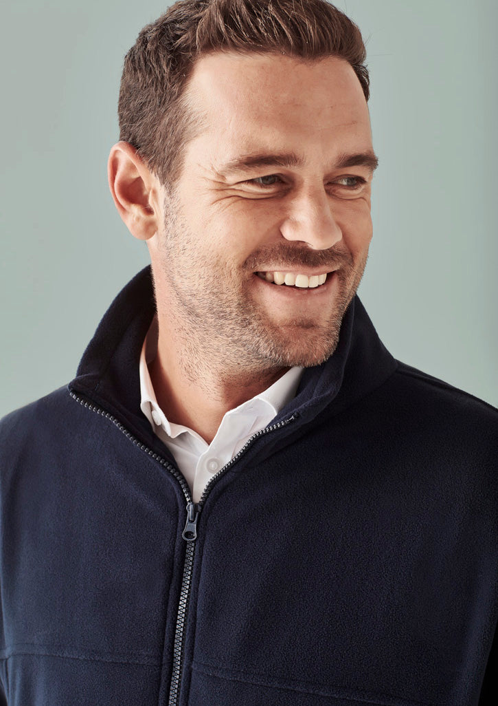 PF630-Mens Plain Micro Fleece Jacket