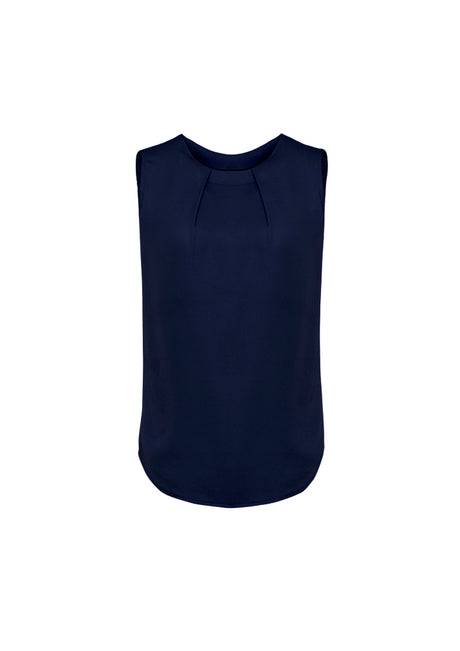 RB973LN-Estelle Womens Sleeveless Pleat Blouse