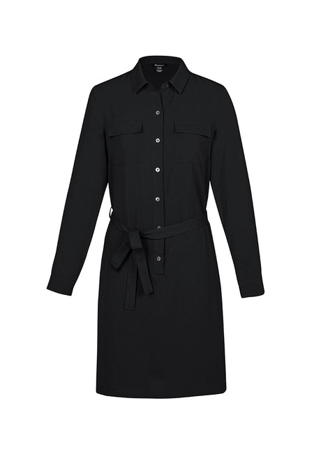RD069L-Chloe Womens Georgette Shirt Dress