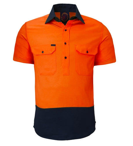 RM105CFS-2 Tone Closed Front S/S Shirt