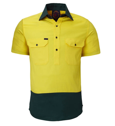 RM105CFS-2 Tone Closed Front S/S Shirt