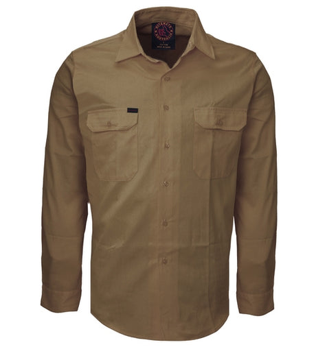 RM108V3-Vented Light Weight Open Front L/S Shirt