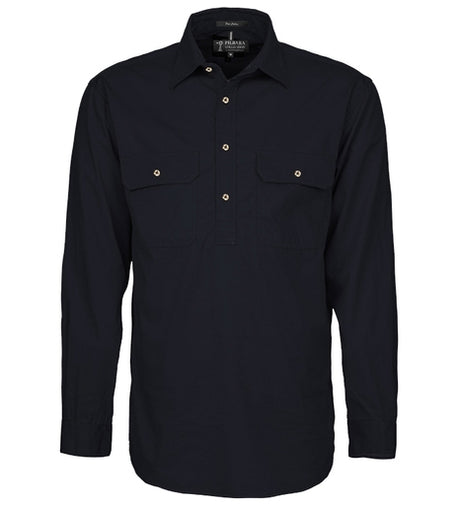 RM200CF-Men's Pilbara Shirt Closed Front L/S Shirts