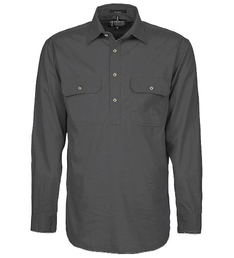 RM200CF-Men's Pilbara Shirt Closed Front L/S Shirts