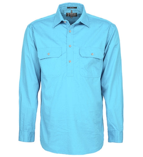 RM200CF-Men's Pilbara Shirt Closed Front L/S Shirts