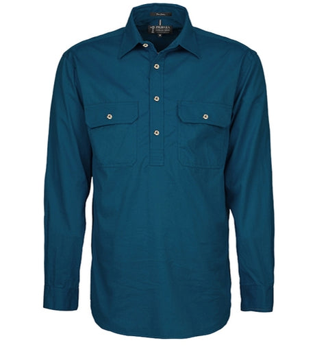 RM200CF-Men's Pilbara Shirt Closed Front L/S Shirts