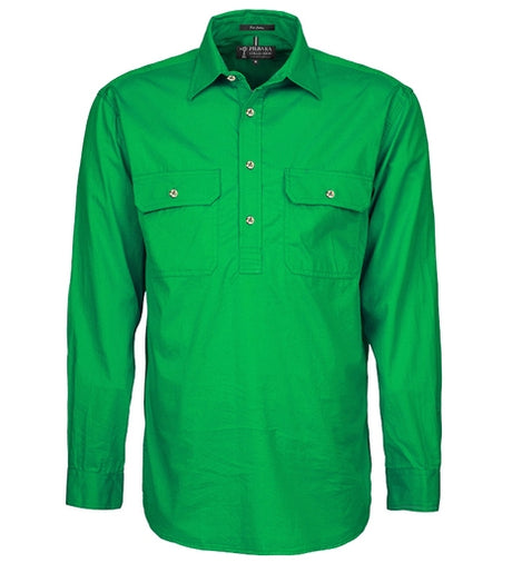 RM200CF-Men's Pilbara Shirt Closed Front L/S Shirts
