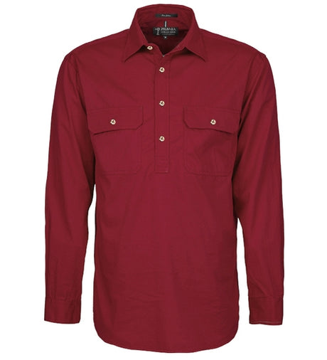 RM200CF-Men's Long Sleeve Shirt (Closed Front)-Pilbara