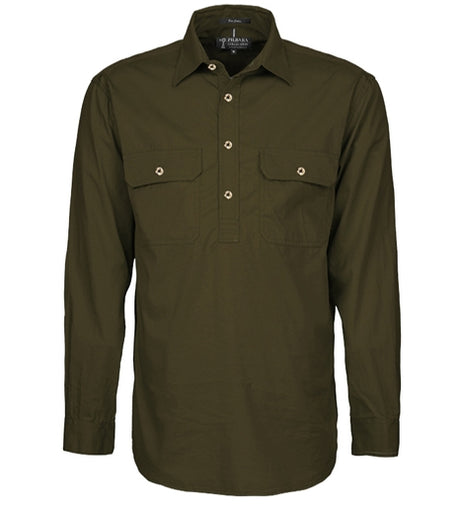 RM200CF-Men's Long Sleeve Shirt (Closed Front)-Pilbara