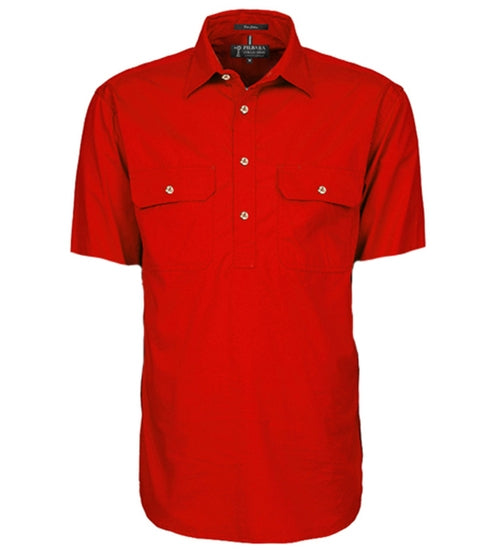 RM200CFS-Men's Pilbara Shirt Closed Front S/S Shirts