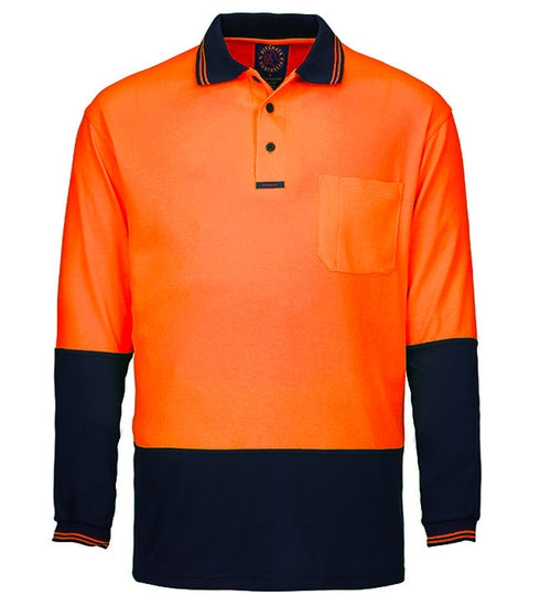 RM2346-Hi Viz L/S Polo Shirt