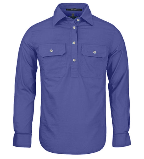 RM300CF-Long sleeve Closed Front Shirt for Ladies-Pilbara