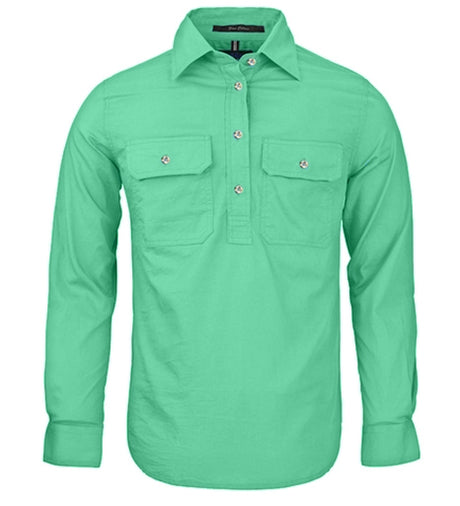 RM300CF-Long sleeve Closed Front Shirt for Ladies-Pilbara