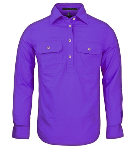RM300CF-Long sleeve Closed Front Shirt for Ladies-Pilbara