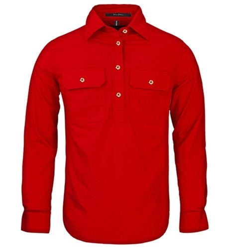 RM300CF-Long sleeve Closed Front Shirt for Ladies-Pilbara