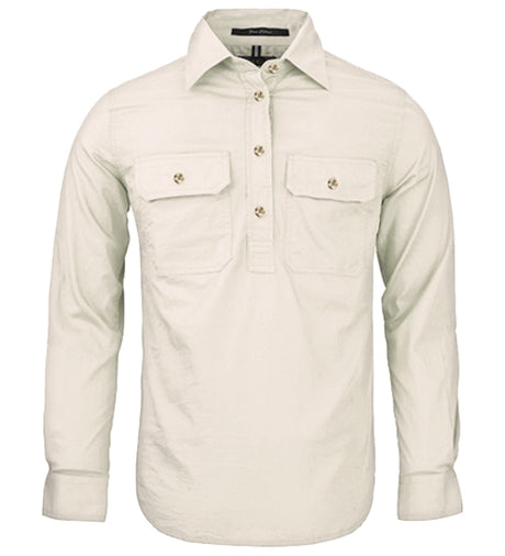 RM300CF-Long sleeve Closed Front Shirt for Ladies-Pilbara