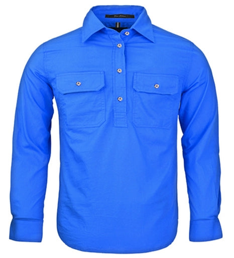 RM400CF-Children's Pilbara Closed Front L/S Shirts