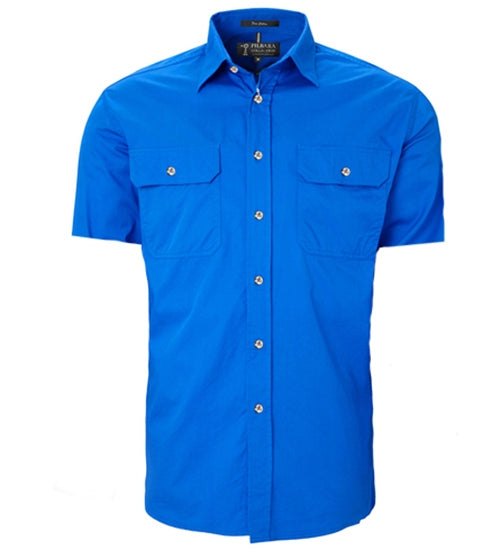 RM500BTS-Men's Pilbara Open Front Men's S/S Shirts