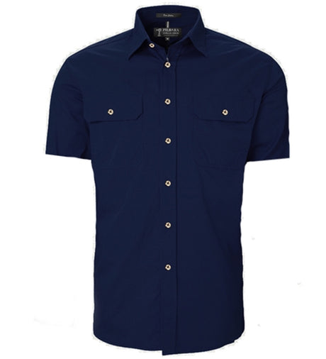 RM500BTS-Men's Pilbara Open Front Men's S/S Shirts