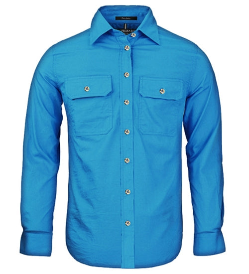 RM600BT-Ladies Pilbara Open Front L/S Shirts