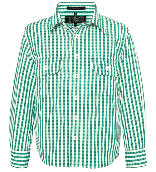 RMPC001-Childrens' Front Flap Dual Pocket, Classic Fit L/S Shirts