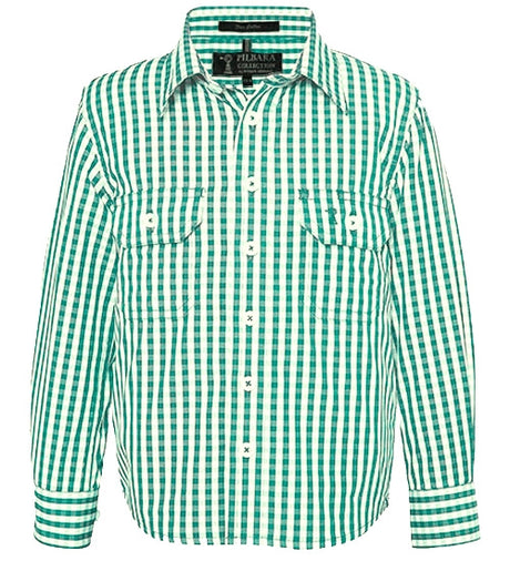 RMPC001-Childrens' Front Flap Dual Pocket, Classic Fit L/S Shirts