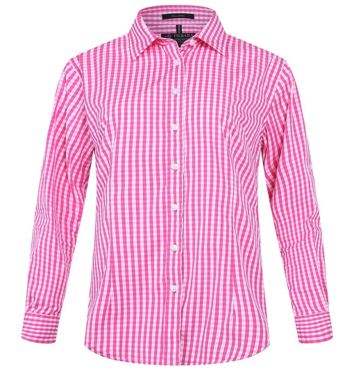 RMPC003-Ladies Classic Fit, L/S Shirts with Swiss Tabs