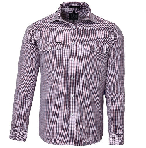 RMPC008-Men's Front Flap Dual Pocket, Classic Fit, L/S Shirt