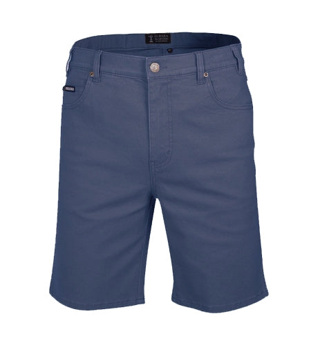 RMPC033-Men's Cotton Stretch Mid-Length Jean Shorts
