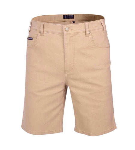 RMPC033-Men's Cotton Stretch Mid-Length Jean Shorts