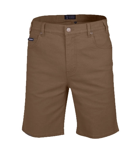 RMPC033-Cotton Stretch Mid-Length Jean Shorts (Men)