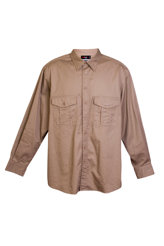 S005ML-Cotton Drill Work long Sleeve Shirt