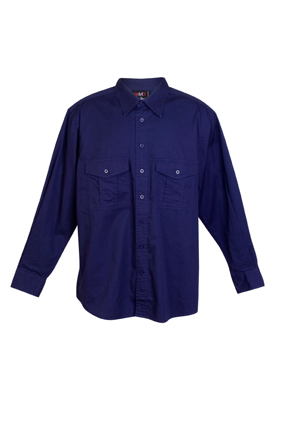 S005ML-Cotton Drill Work long Sleeve Shirt