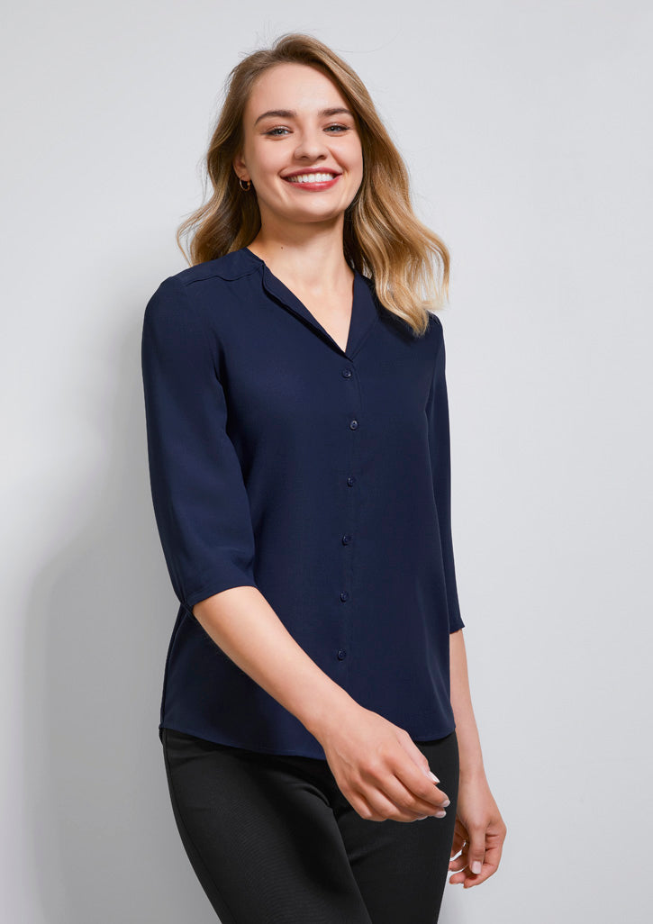 S015LT-Lily Ladies Longline Blouse