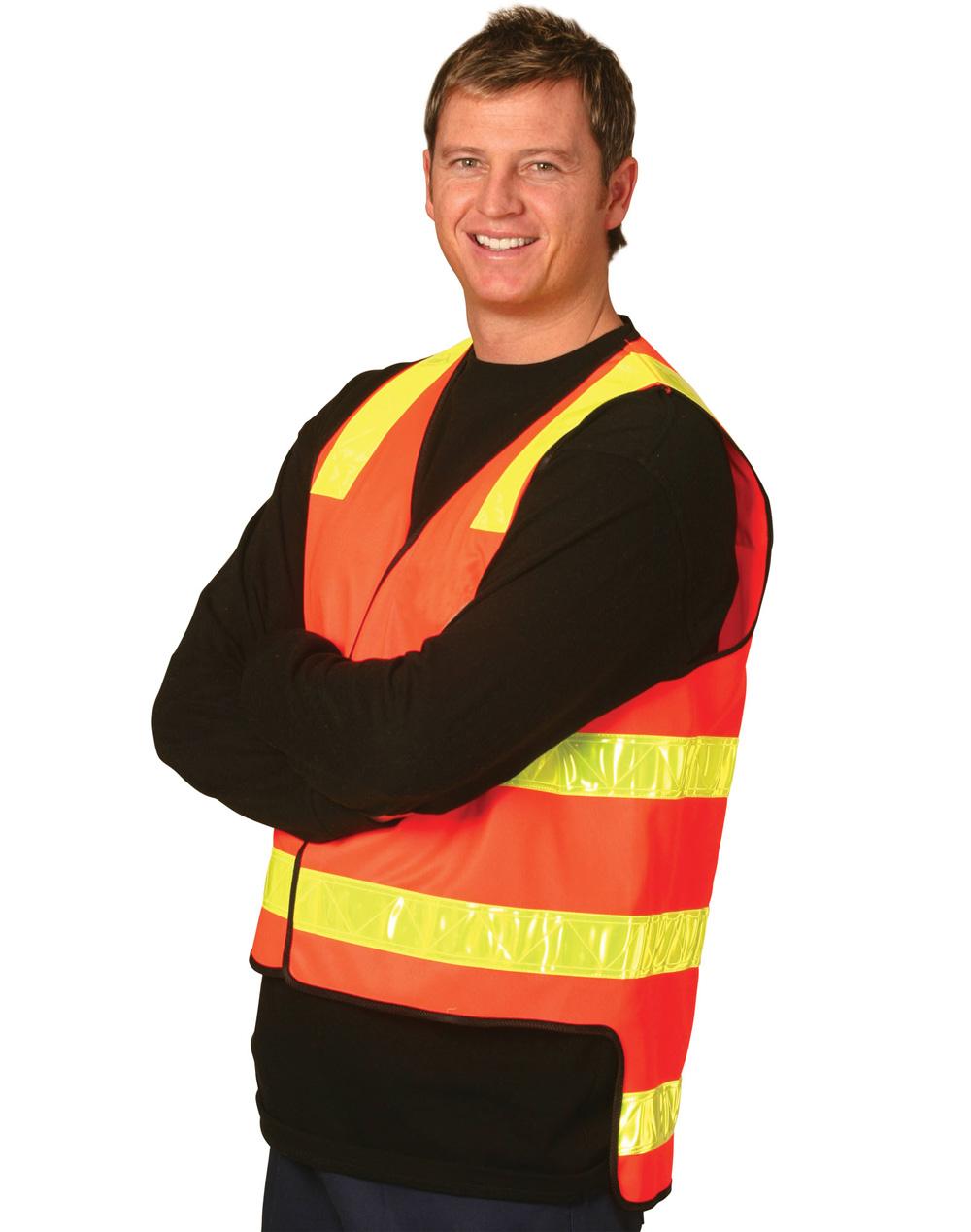 AIW SW10A HI-VIS VIC ROAD STYLE SAFETY VEST