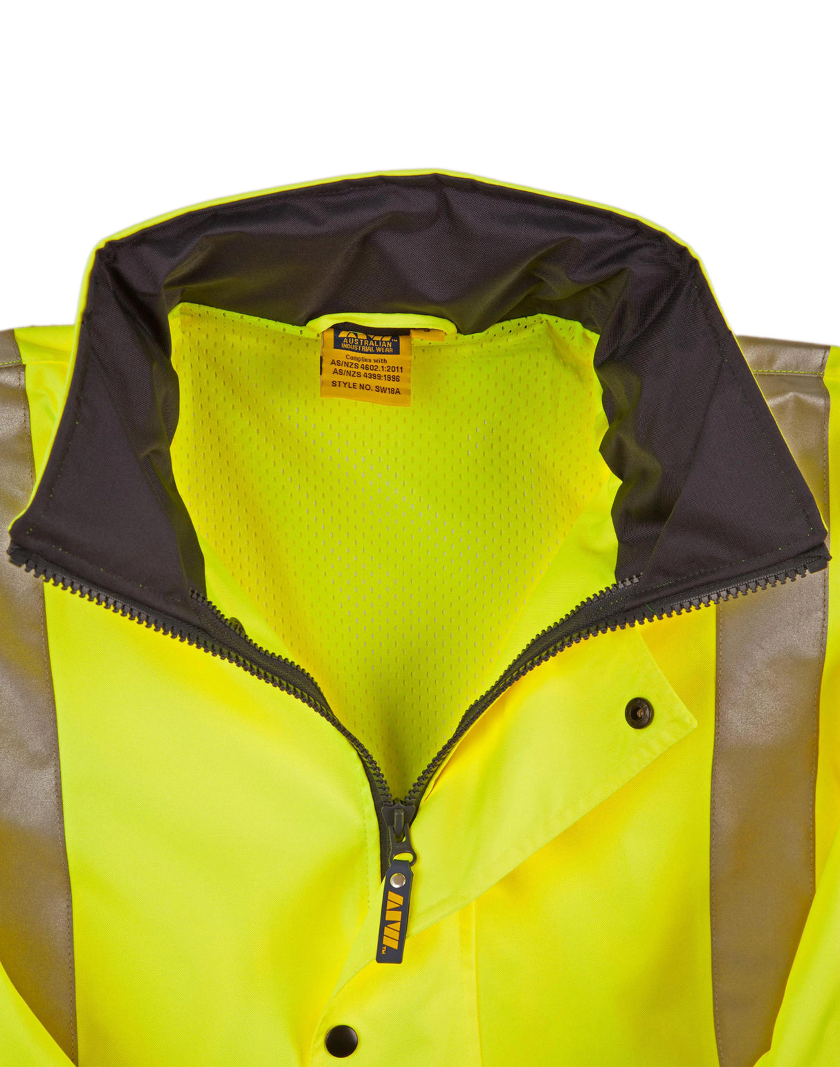 AIW SW18A HI-VIS TWO TONE RAIN PROOF SAFETY JACKET WITH MESH LINING & 3M TAPES